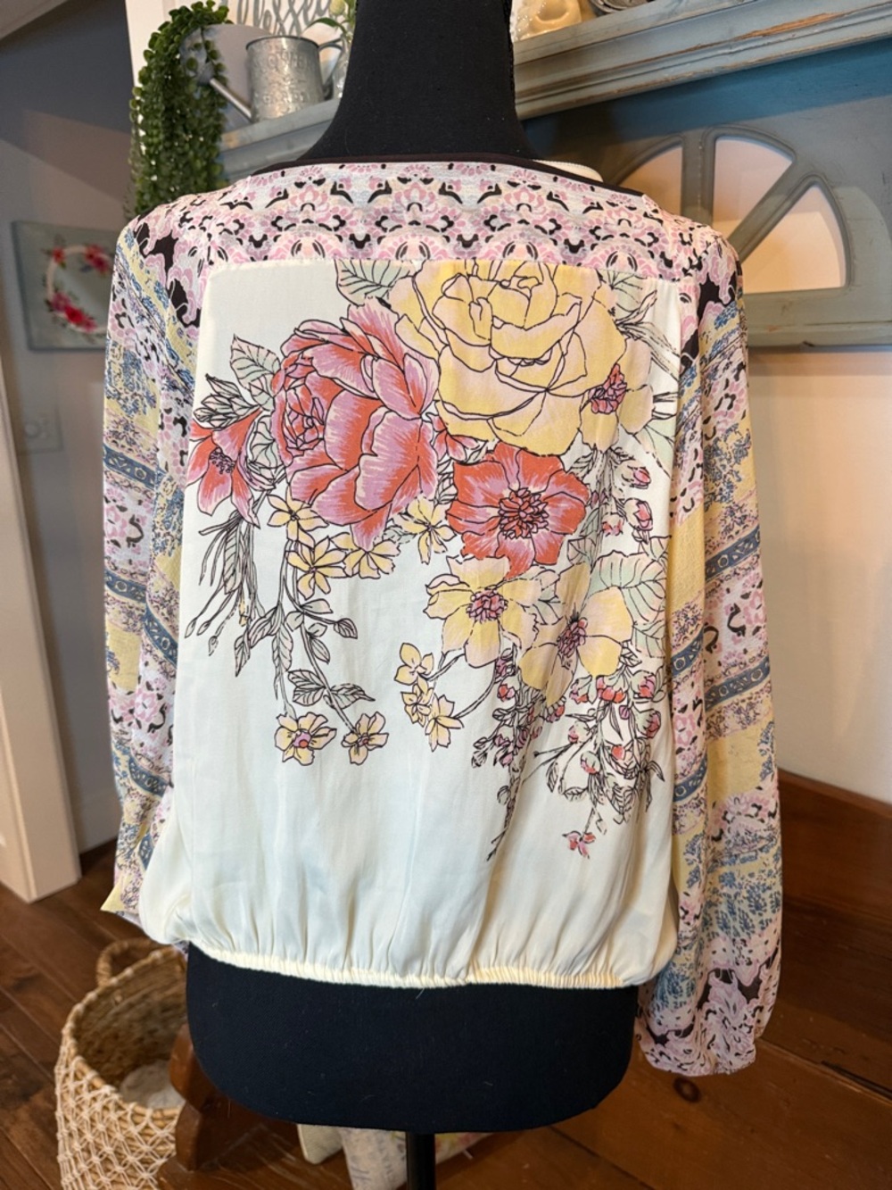 Free People Multicolor Floral Blouse - Picture 2 of 6